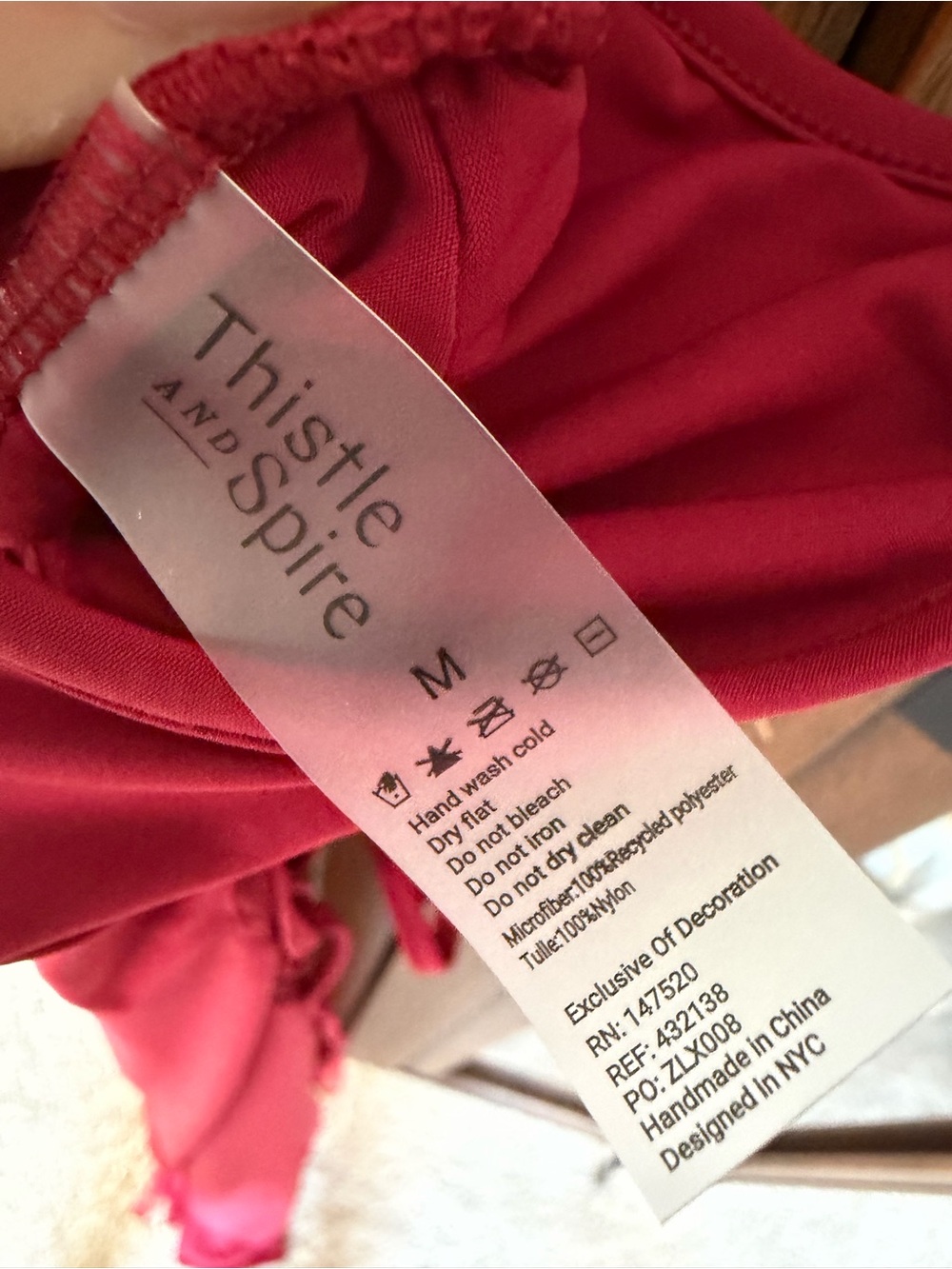 Thistle and Spire Psyche Ruby Red Spaghetti-Strap Evening Dress - Picture 3 of 5
